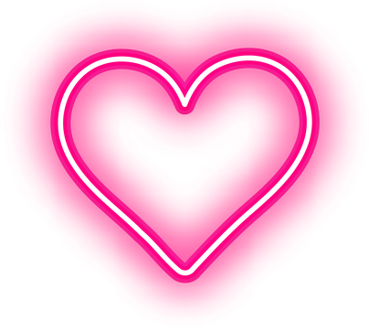 Neon Pink Heart Illustration