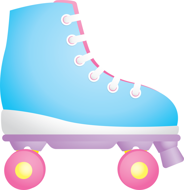 sweet pastel roller skate