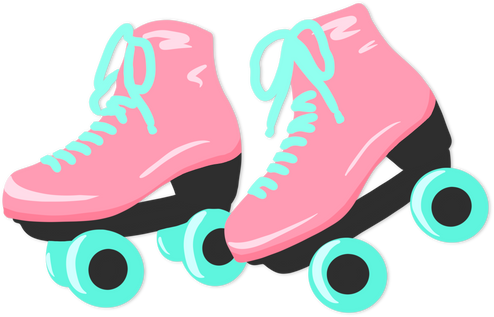 Roller Skates Illustration